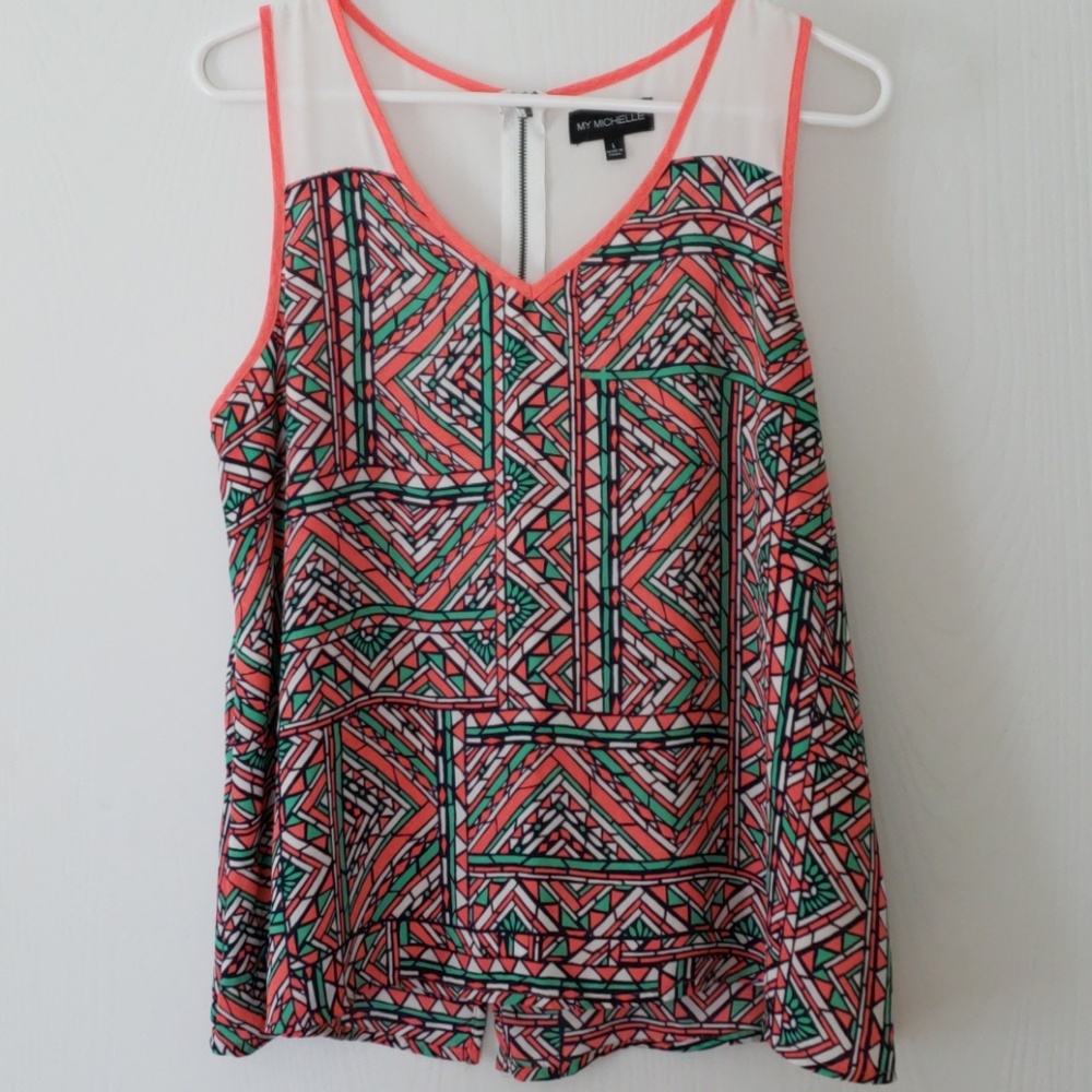 My Michelle geometric tank.